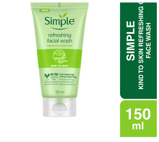 Simple Kind to Skin Refreshing Facial Wash Gel 150ml
